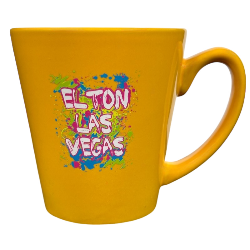 Elton John Paint Splatter Mug Las Vegas