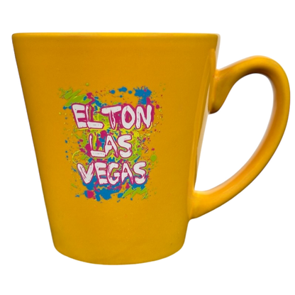 Elton John Paint Splatter Mug Las Vegas