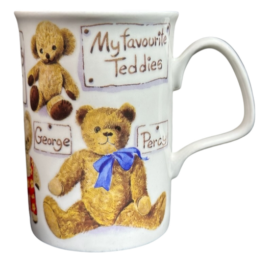 My Favorite Teddies Mister Bear Elmo Humpty Bear George Percy Mug Roy Kirkham