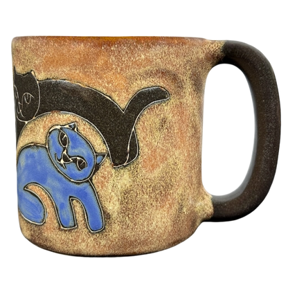 Five Cats Brown Mug Mara Mexico