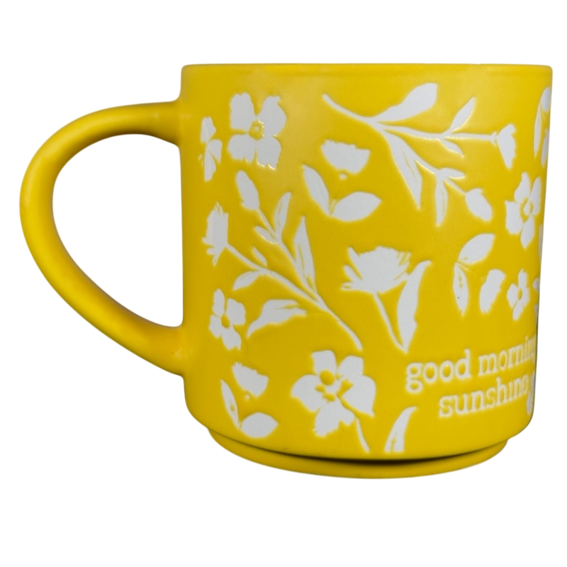 Good Morning Sunshine Etched Floral Mug Threshold