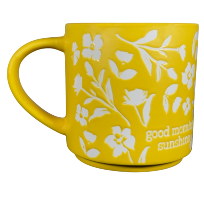 Good Morning Sunshine Etched Floral Mug Threshold