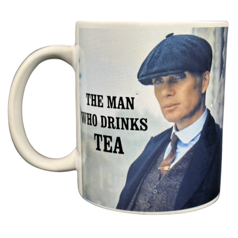 Peaky Blinders Tommy Shelby Cillian Murphy The Man Who Drinks Tea Mug Kimm & Miller