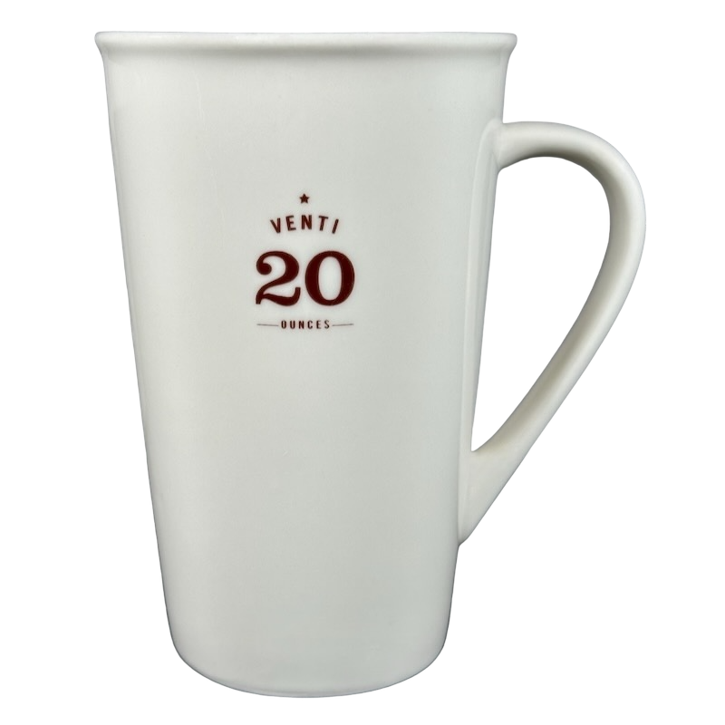 Venti 20 Ounces White Mug 2010 Starbucks