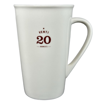 Venti 20 Ounces White Mug 2010 Starbucks