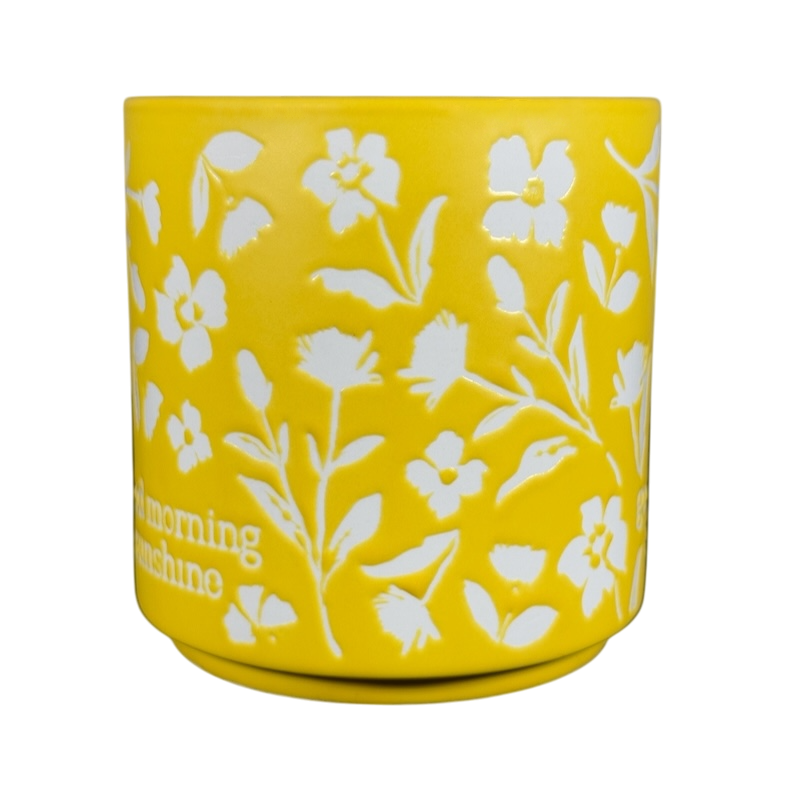 Good Morning Sunshine Etched Floral Mug Threshold