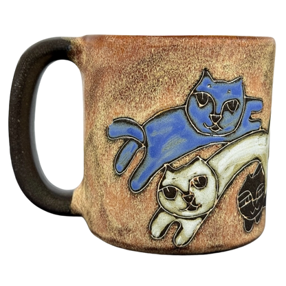 Five Cats Brown Mug Mara Mexico