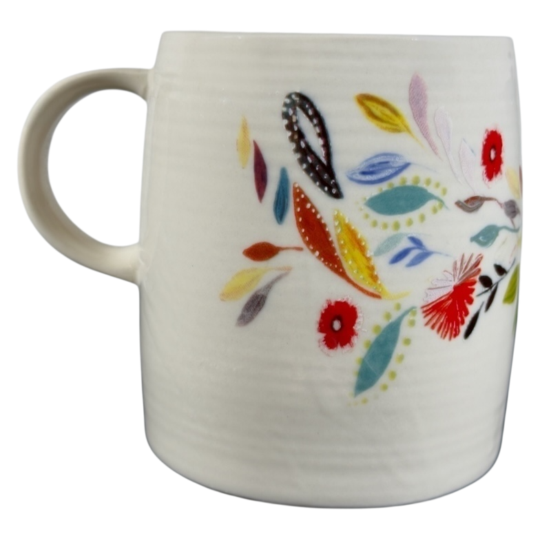 Petal Palette Starla M Halfmann Letter "T" Monogram Initial Mug Anthropologie