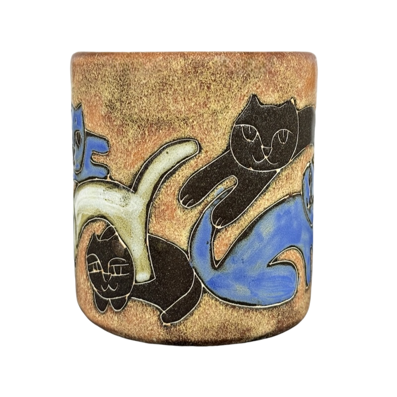 Five Cats Brown Mug Mara Mexico