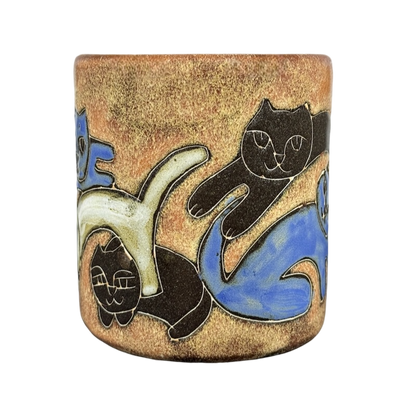 Five Cats Brown Mug Mara Mexico