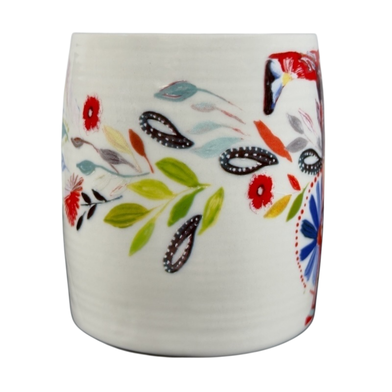 Petal Palette Starla M Halfmann Letter "T" Monogram Initial Mug Anthropologie