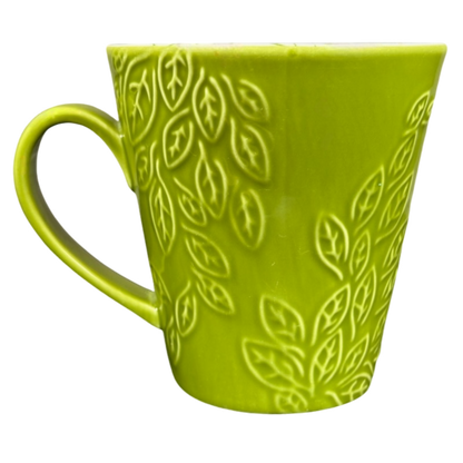 Embossed Leaves Green 16oz Mug 2007 Starbucks