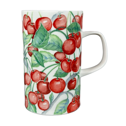 Florence Red Cherries By Christine Chadwick Mug Dunoon