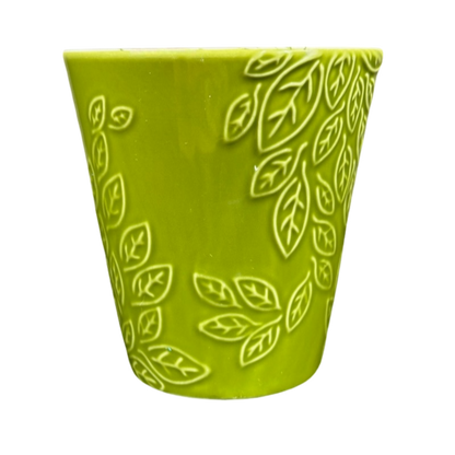 Embossed Leaves Green 16oz Mug 2007 Starbucks