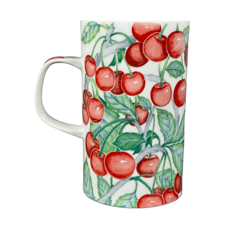 Florence Red Cherries By Christine Chadwick Mug Dunoon