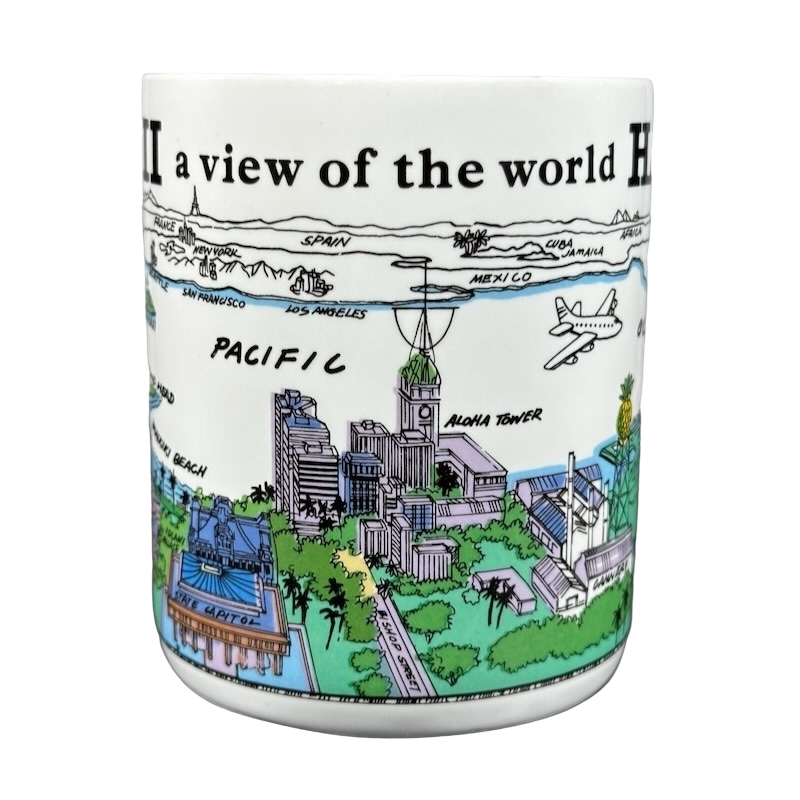 A View Of The World Hawaii Mug City Mugs