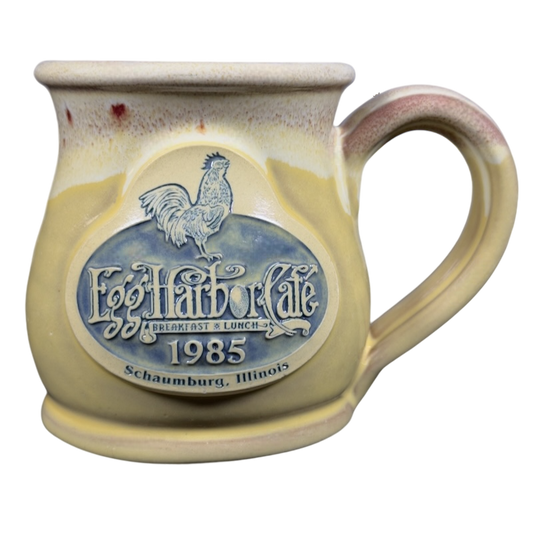 Egg Harbor Cafe Schaumburg Illinois 1985 Tan Mug Deneen Pottery