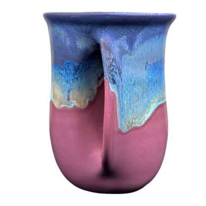 Hand Warmer Pottery Mug Neher Purple Passion Right Hand Clay In Motion