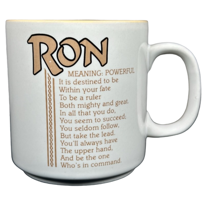 RON Poetry Name Peach Interior Mug Papel