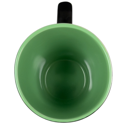 Cancer Tall Zodiac Etched Square Bottom Green Interior Mug Fisher