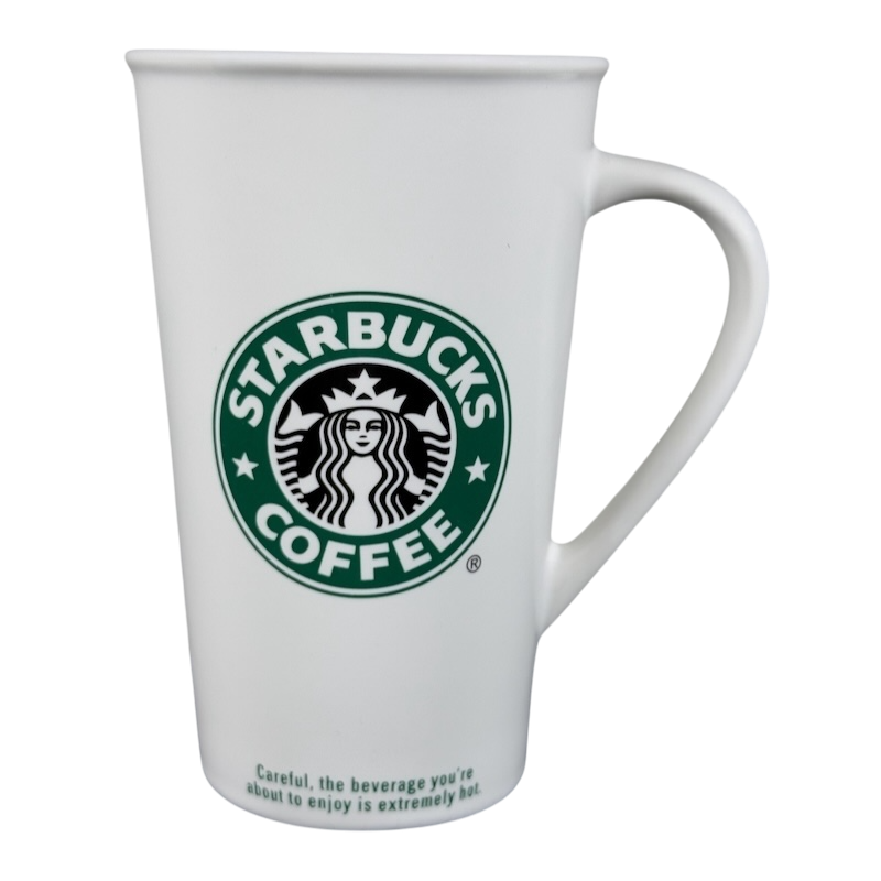 Grande Siren With Rolled Rim Tall White 16oz Mug 2006 Starbucks