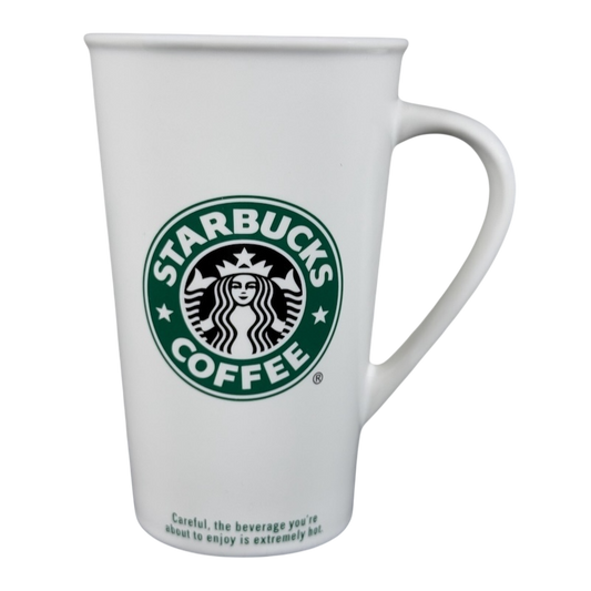 Grande Siren With Rolled Rim Tall White 16oz Mug 2006 Starbucks