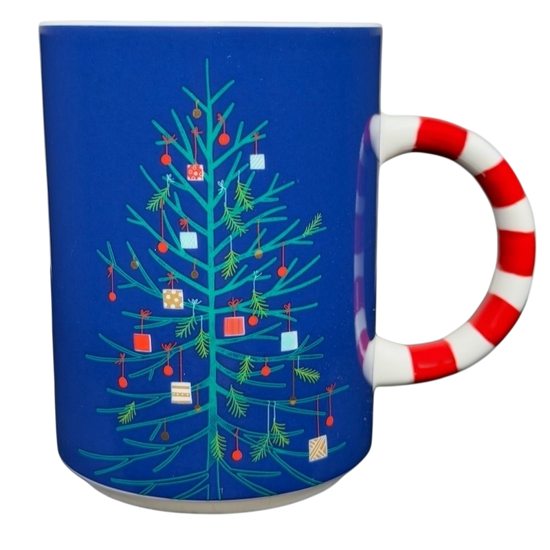 Holiday Christmas Tree Mug with Candy Cane Handle 12 oz Mug 2018 Starbucks