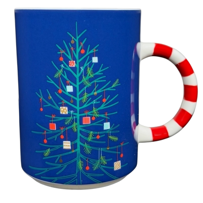 Holiday Christmas Tree Mug with Candy Cane Handle 12 oz Mug 2018 Starbucks