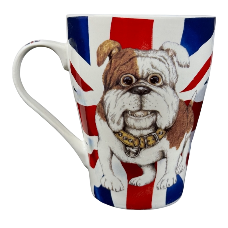 English Bulldog Union Jack Flag Mug The Leonardo Collection