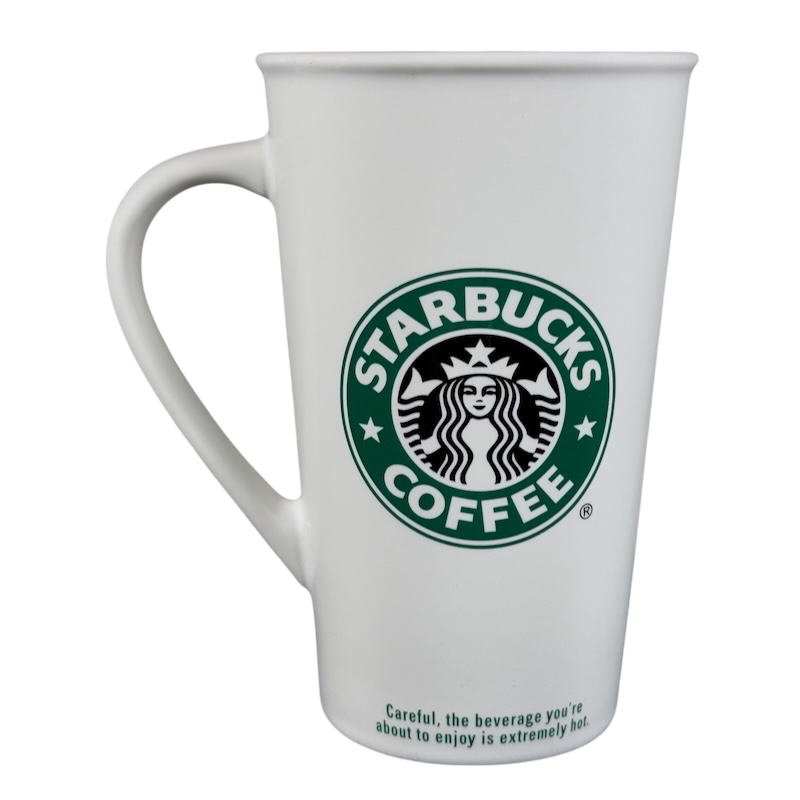 Grande Siren With Rolled Rim Tall White 16oz Mug 2006 Starbucks