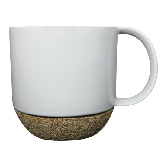 White Ceramic With Cork Base Mug Starbucks