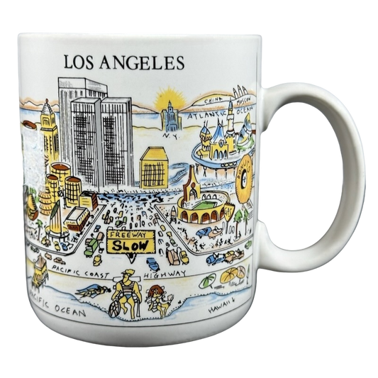 A View Of The World Los Angeles Mug City Mugs