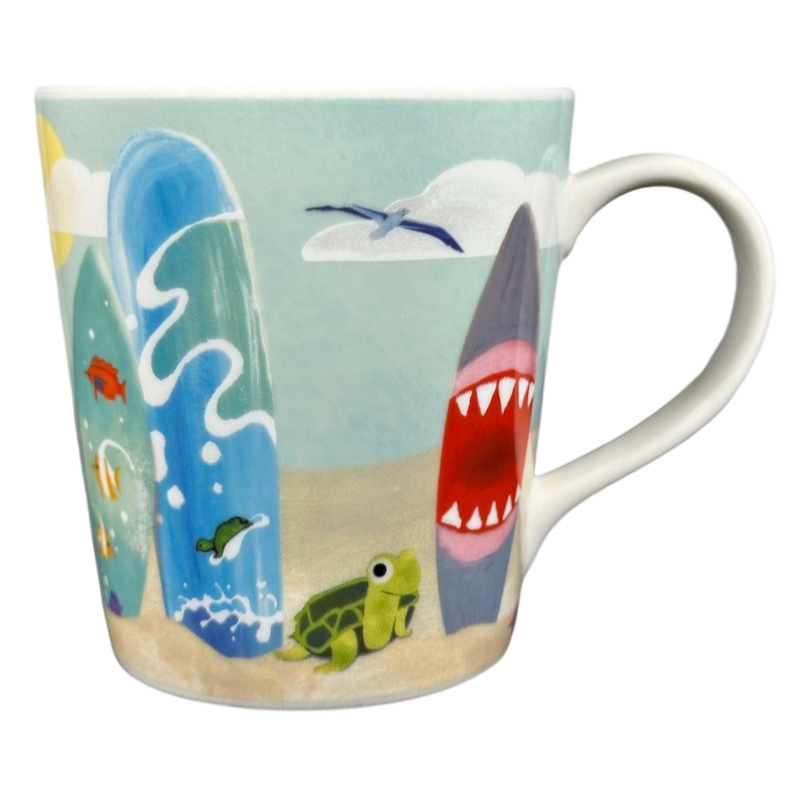 Hawaii Surfboards And Beach Mug 2010 Starbucks