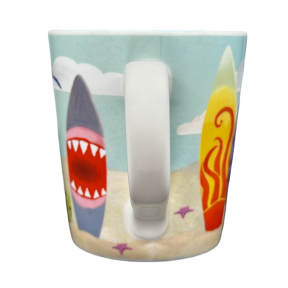 Hawaii Surfboards And Beach Mug 2010 Starbucks