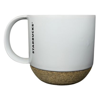 White Ceramic With Cork Base Mug Starbucks