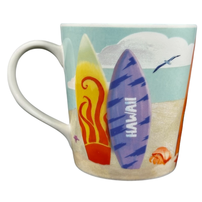 Hawaii Surfboards And Beach Mug 2010 Starbucks