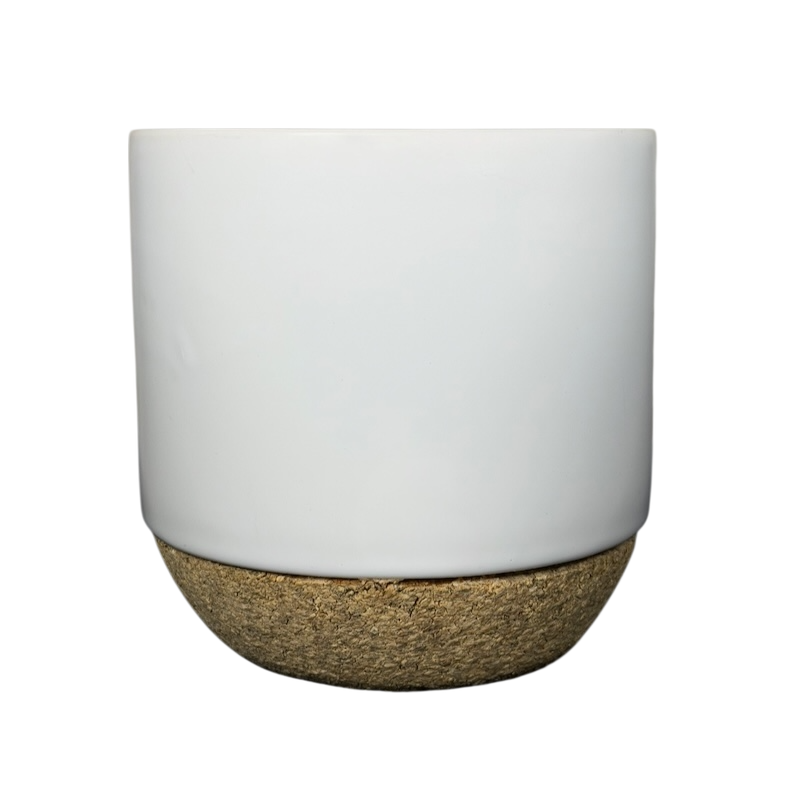 White Ceramic With Cork Base Mug Starbucks