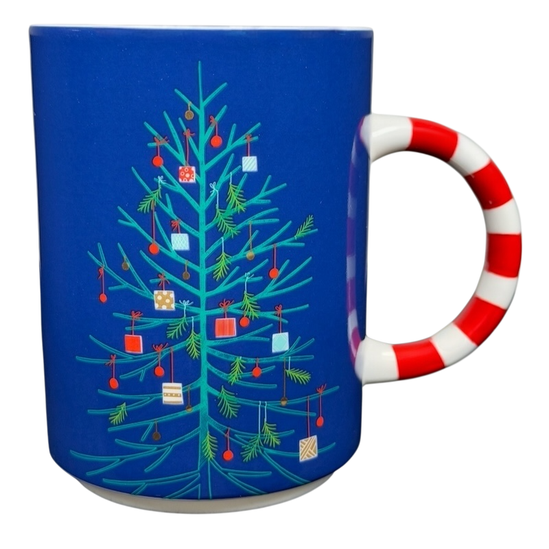 Holiday Christmas Tree Mug with Candy Cane Handle 12 oz Mug 2018 Starbucks