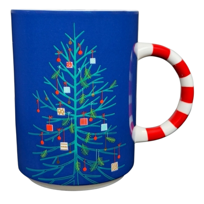 Holiday Christmas Tree Mug with Candy Cane Handle 12 oz Mug 2018 Starbucks