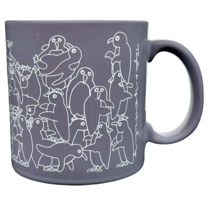 Penguins Naughty Orgy Purple Mug Taylor & Ng