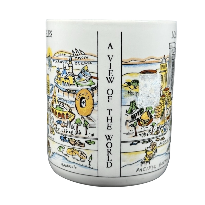 A View Of The World Los Angeles Mug City Mugs