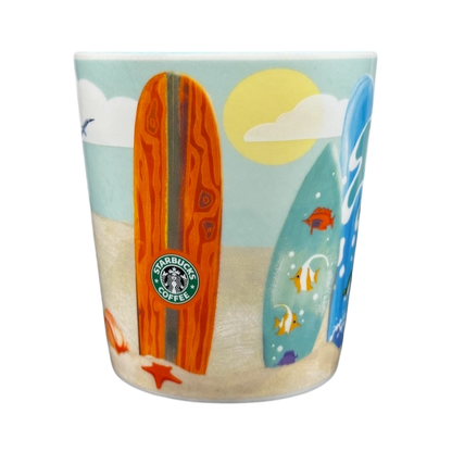 Hawaii Surfboards And Beach Mug 2010 Starbucks