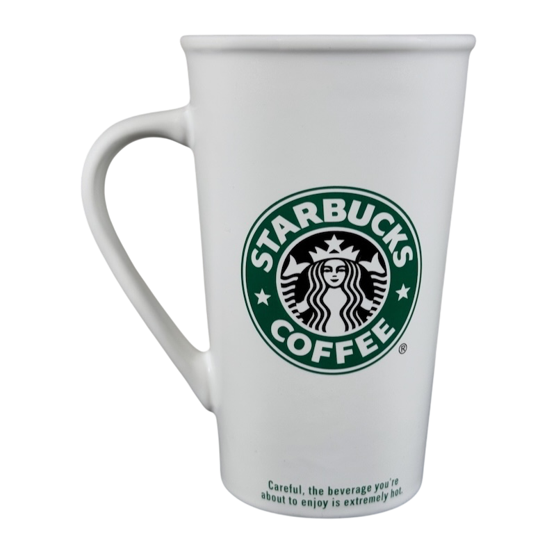 Grande Siren With Rolled Rim Tall White 16oz Mug 2006 Starbucks