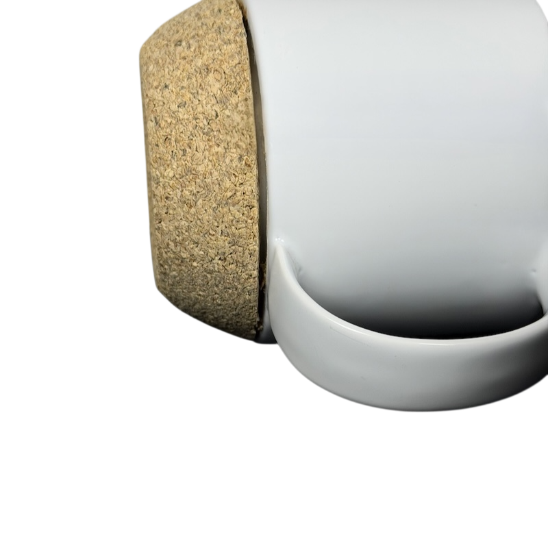 White Ceramic With Cork Base Mug Starbucks
