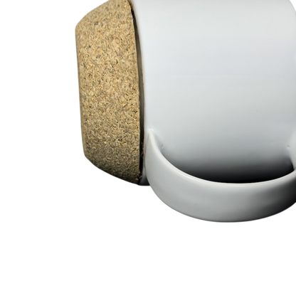 White Ceramic With Cork Base Mug Starbucks