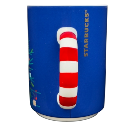 Holiday Christmas Tree Mug with Candy Cane Handle 12 oz Mug 2018 Starbucks