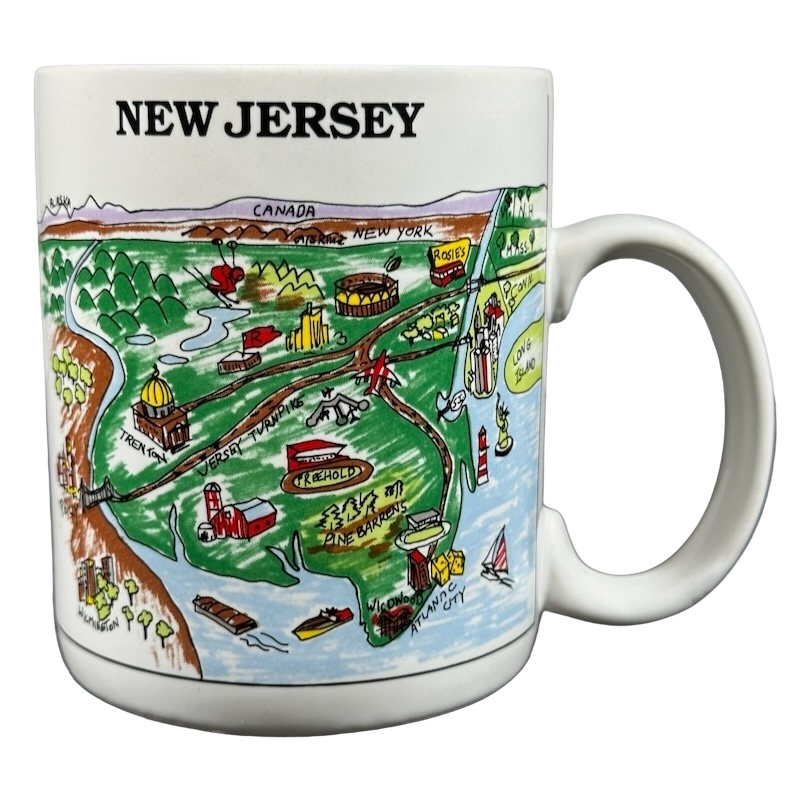 A View Of The World New Jersey Mug City Mugs