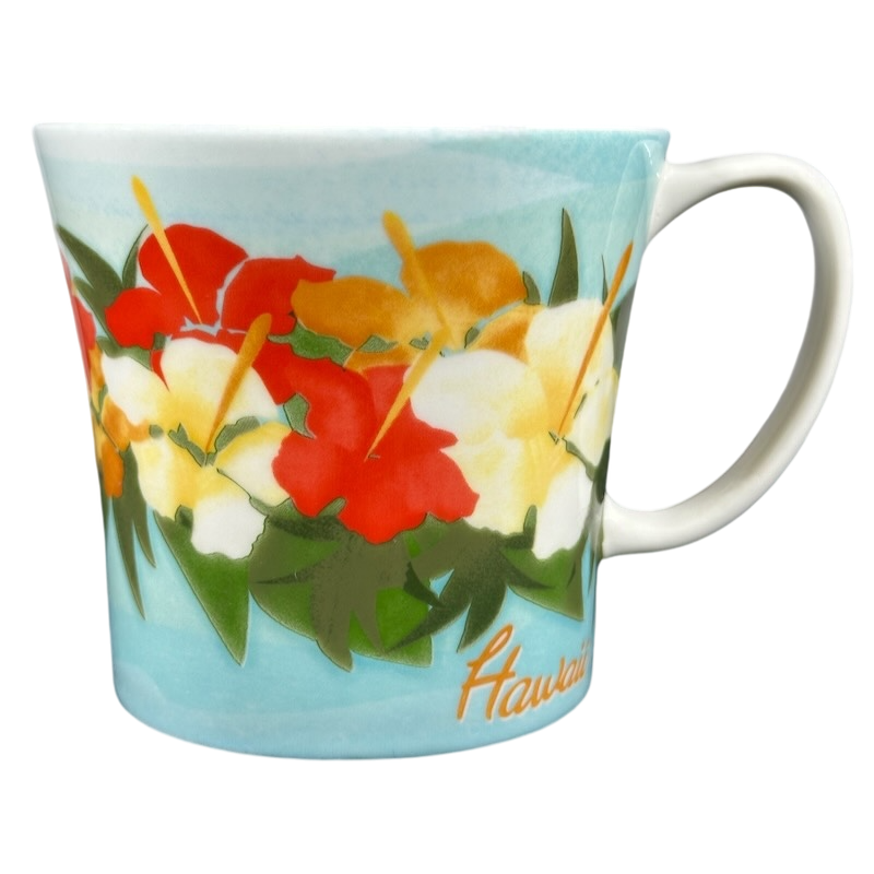 Hawaii Hibiscus Floral Mug 2010 Starbucks