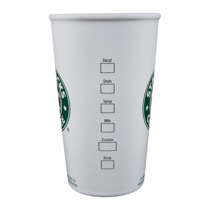 Grande Siren With Rolled Rim Tall White 16oz Mug 2006 Starbucks