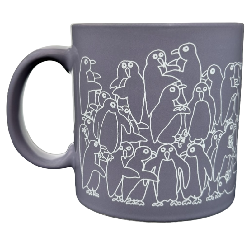 Penguins Naughty Orgy Purple Mug Taylor & Ng